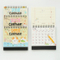 New Style Custom Wire-O Desk Hardcover Calendar Printing Service