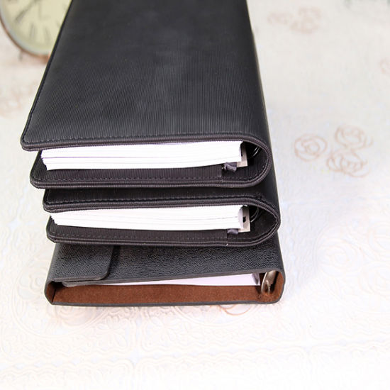 2016 New Design PU Leather Cover Notebook with Wire-O